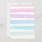 Een in de zon 1e verjaardag zwembad feest kaart (Achterkant)