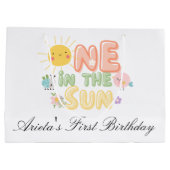 één in de zon eerste verjaardag groot cadeauzakje (Achterkant)