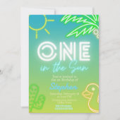 Een in de zon - Jongen 1e verjaardag Kaart (Voorkant)