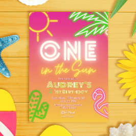 Een in de zon - Meisje 1e verjaardag Kaart