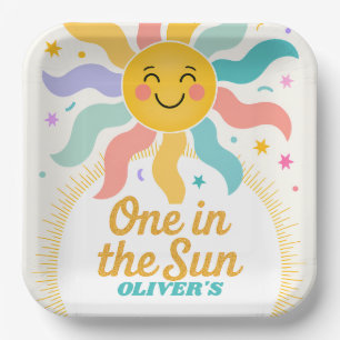 Eén in de Zon Papieren Borden Bordje