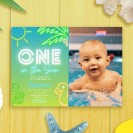 Eén in de zon - Poolparty Kaart