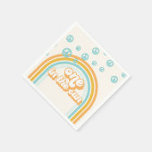 Een in de zon Retro Boy 1e Verjaardag Servet (Hoek)