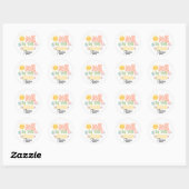 één in de zon  ronde sticker (Vel)