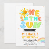 Een in de zon uitnodiging (Voorkant / Achterkant)