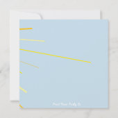 Een in de Zon Verjaardag Uitnodiging (Achterkant)