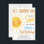 Een in de zon verjaardagsfeest uitnodiging<br><div class="desc">Een in de zon verjaardagsfeest uitnodiging</div>