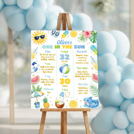 Eén in de Zon Zomerfeest Mijlpaal Bord Poster