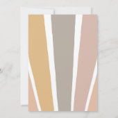 Een in de zon Zonneschijn 1e verjaardag Boho Rainb Kaart (Achterkant)