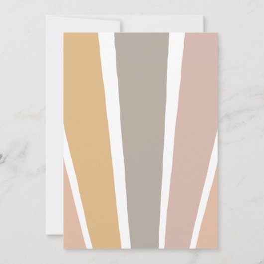 Een in de zon Zonneschijn 1e verjaardag Boho Rainb Kaart (Achterkant)