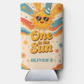Eén in de zonneblikkoeler seltzer blikjeskoeler (Achterkant)