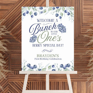 Een in een bos welkomstbord poster