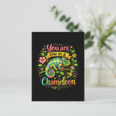 Eén in een Kameleon Briefkaart (Staand voorkant)