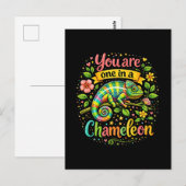 Eén in een Kameleon Briefkaart (Voorkant / Achterkant)