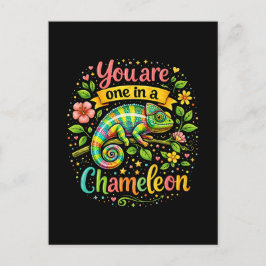 Eén in een Kameleon Briefkaart