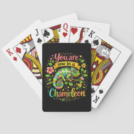 Eén in een Kameleon Pokerkaarten