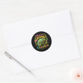 Eén in een Kameleon Ronde Sticker (Envelop)