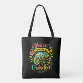 Eén in een Kameleon Tote Bag (Achterkant)