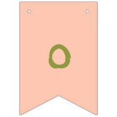 Eén in een meloen 1 op de dag van de geboorte Wate Vlaggetjes (Tweede vlag)