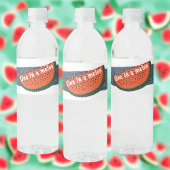 Een in een meloen 1e verjaardag Baby Boy Watermelo Waterfles Etiket