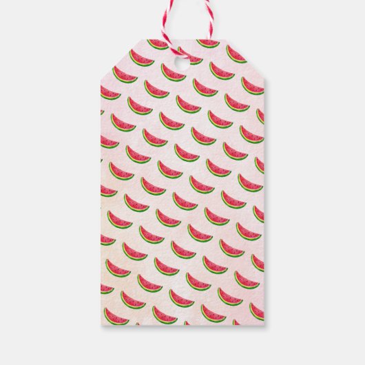 Een in een meloen 1e verjaardag dank u cadeaulabel (Achterkant)