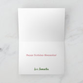 Een in een meloen 1e verjaardag Groet Kaart (Binnen)