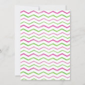 Een in een meloen 1e verjaardag meisje uitnodiging (Achterkant)