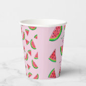 Een in een meloen 1e verjaardag papieren bekers (Rechts)