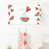 Een in een meloen 1e verjaardag spandoek (Insitu)