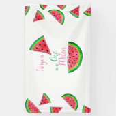 Een in een meloen 1e verjaardag spandoek (Verticaal)