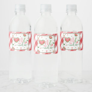 Een in een meloen 1e verjaardag waterfles etiket