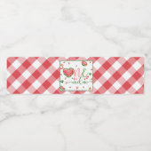 Een in een meloen 1e verjaardag waterfles etiket (Enkel label)