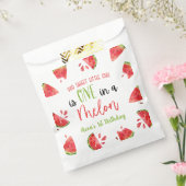 Een in een meloen 1e Verjaardagsfeest Watermeloen Bedankzakje (Gezegeld)