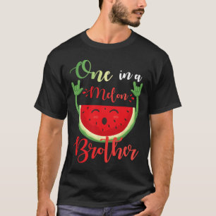 Een in een meloen broeder grappige verjaardag bijp t-shirt