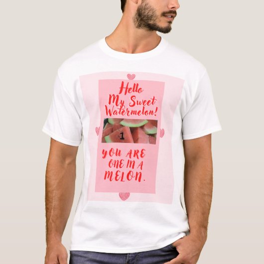 Een in een Meloen Cadeau voor Liefhebbers T-shirt (Voorkant)