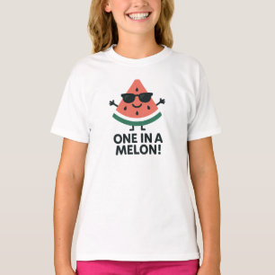 Eén in een Meloen Cool Watermeloen Grafisch T-shirt