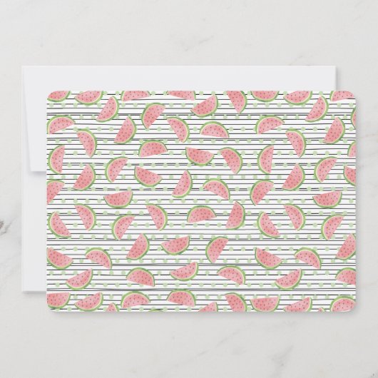 Eén in een meloen, eerste uitnodiging van de verja (Achterkant)