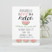 Eén in een meloen, eerste uitnodiging van de verja (Staand voorkant)