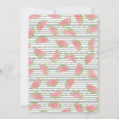 Eén in een meloen, eerste uitnodiging van de verja (Achterkant)