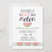 Eén in een meloen, eerste uitnodiging van de verja (Voorkant)