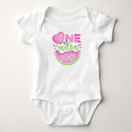 Eén in een Meloen Eerste Verjaardag Baby Bodysuit