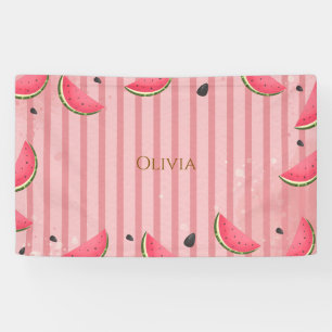 Eén in een Meloen Eerste Verjaardag Collectie Spandoek