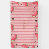 Eén in een Meloen | Eerste Verjaardag Collectie Spandoek (Verticaal)