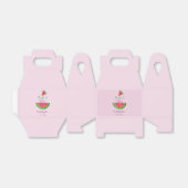 Een in een meloen eerste verjaardag Favor Box Bedankdoosjes (Uitgevouwen)