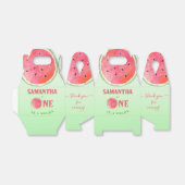 Een in een meloen eerste verjaardag watermeloen bedankdoosjes (Uitgevouwen)