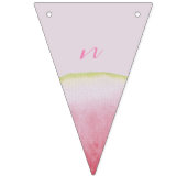 Een in een meloen eerste verjaardag watermeloen vlaggetjes (Derde vlag)