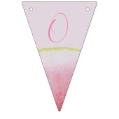 Een in een meloen eerste verjaardag watermeloen vlaggetjes (Tweede vlag)