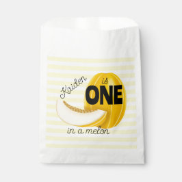 Eén in een Meloen Eerste Verjaardagsfeestje Bedankzakje