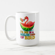 Eén in een Meloen Flamingo - Grappige Tropische Vo