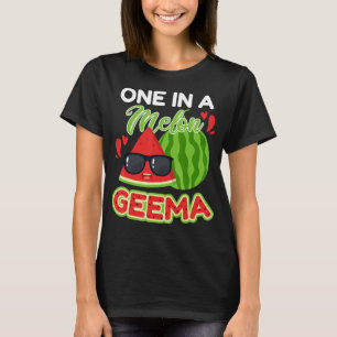 Een in een meloen geema watermeloen matching famil t-shirt